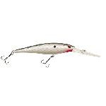 Flicker Minnow Hard Bait - 1 7-8" Length, 2 Hooks, Pearl White, Per 1